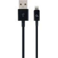 Gembird Gembird 8-pin charging and data cable, 1 m, fekete (CC-USB2P-AMLM-1M)