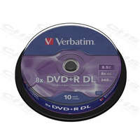 Verbatim Verbatim DVD+R 8.5GB 8X Doublelayer DVD lemez 10db/henger