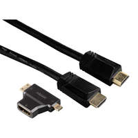 Hama Hama TL High Speed HDMI kábel 1.5m fekete + adapter (122227)