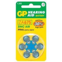 GP GP Hearing Aid ZA675 Cink-levegő hallókészülék elem 6db/bliszter (B3575)