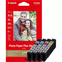 Canon Canon CLI-581XL BK/C/M/Y nagy kapacitású tintapatron + fotópapír csomag (2052C004)