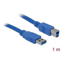 DeLock Delock USB3.0, A-B kábel, apa/apa, kék, 1m (82580)