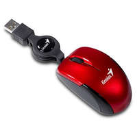 Genius Genius Micro Traveler V2 optikai egér piros USB (31010100103)