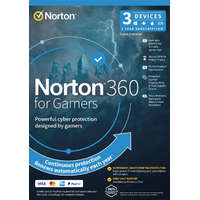 Norton NortonLifeLock Norton 360 for Gamers 50GB HU 1 felhasználó 3 eszköz 1 év dobozos vírusirtó szoftver (21418946)