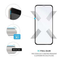 FIXED FIXED 3D Full-Cover Apple iPhone XS Max/11 Pro Max edzett üveg kijelzővédő fekete kerettel (FIXG3D-335-BK)