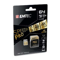 Emtec 64GB microSDXC Emtec SpeedIN Pro USH-I U3 A1 A2 + adapter (ECMSDM64GXC10SP)