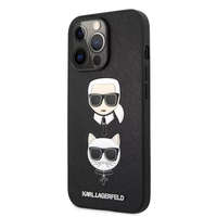 Karl Lagerfeld Karl Lagerfeld Apple Iphone 13 Pro Karl et Choupette fekete tok (KLHCP13LSAKICKCBK)