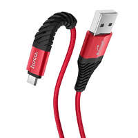 Hoco Hoco X38 MicroUSB kábel piros-fekete 1m (HC710550)