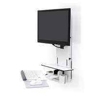 Ergotron Ergotron StyleView Sit-Stand LCD falitartó billentyűzet polccal 24" fehér (61-080-062)