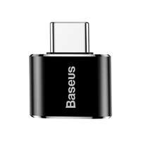 Baseus Baseus USB-A anya - USB Type-C apa adapter fekete (CATOTG-01)