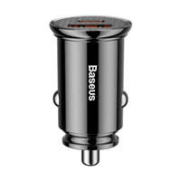 Baseus Baseus Circular USB-A+ USB-C autós töltő PD QC4.0 + 5A 30W, fekete (CCALL-YS01)