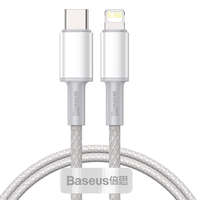 Baseus Baseus USB-C-Lightning kábel PD 1m fehér (CATLGD-02)