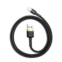 Baseus Baseus Cafule USB-A - Lightning kábel 3m arany-fekete (CALKLF-RV1)