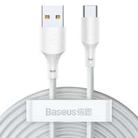 Baseus Baseus Simple Wisdom USB-A - USB-C kábel 2db 1.5m fehér