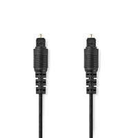 Nedis Nedis TosLink Dugasz x2, PVC, optikai audió kábel , 10m, fekete (CAGP25000BK100)