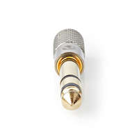 Nedis Nedis sztereó audio adapter, 6.35 mm Dugasz, 3.5 mm Aljzat, aranyozott, alumínium, arany-fém, 1db (CATB23930GD)