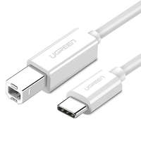 UGREEN UGREEN US241 CB, USB 2.0 kábel nyomtatóhoz, 1m, fehér (40560)