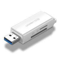 UGREEN UGREEN CM104 SD / microSD USB 3.0 memóriakártya-olvasó, fehér (40753)