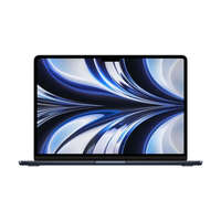 Apple Apple MacBook Air 13.6" 2022 M2 8GB 256GB SSD Notebook éjfekete (mly33mg/a)