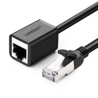 UGREEN UGREEN Ethernet hosszabbító kábel fém csatlakozóval Cat 6 0,5m fekete (11278)