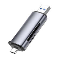 UGREEN UGREEN USB A/C adapter SD/microSD kártyaolvasó szürke (50706)