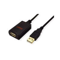 Roline Roline USB 2.0 hosszabbító kábel 5m fekete (12.04.1089-10)