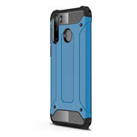 gigapack Defender műanyag telefonvédő (közepesen ütésálló, légpárnás sarok, szilikon belső, fémhatás) VILÁGOSKÉK [Samsung Galaxy A21 ...