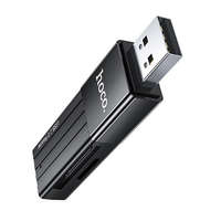 Hoco HOCO HB20 MEMÓRIAKÁRTYA olvasó (USB 2.0 / Nano / NM / MicroSD) kártyához FEKETE (HB20_2.0_B)