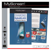 MyScreen MYSCREEN HYBRIDGLASS képernyővédő üveg (flexibilis, karcálló, ütésálló, 0.15mm, 8H, NEM íves) ÁTLÁTSZÓ [Samsung Galaxy S6 EDGE ...