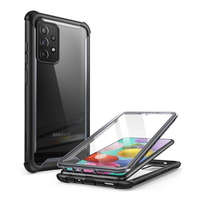 SUPCASE SUPCASE IBLSN szilikon telefonvédő (közepesen ütésálló, légpárnás sarok, műanyag előlap, akril hátlap) FEKETE [Samsung Galaxy A72 5G ...