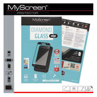 MyScreen MYSCREEN DIAMOND GLASS EDGE képernyővédő üveg (2.5D full cover, íves, karcálló, 0.33 mm, 9H) FEKETE [Samsung Galaxy J7 (2017) SM-J730]