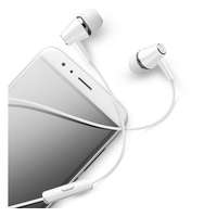 Cellularline CELLULARLINE IN EAR fülhallgató SZTEREO (3.5mm jack, mikrofon, felvevő gomb, zajszűrő) FEHÉR (AUINEARW)