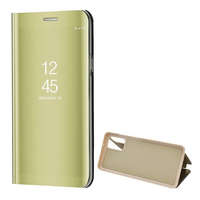 gigapack Tok álló (aktív FLIP, oldalra nyíló, asztali tartó funkció, tükrös felület, Mirror View Case) ARANY [Samsung Galaxy S20 Plus 5G (SM-G986)]
