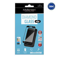 MyScreen MYSCREEN DIAMOND GLASS EDGE képernyővédő üveg (2.5D full cover, íves, karcálló, 0.33 mm, 9H) FEKETE [Samsung Galaxy A8 Plus (2018) SM-A730F]