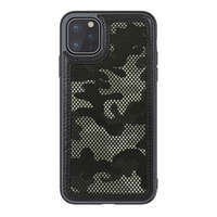 Nillkin NILLKIN CAMO műanyag telefonvédő (bőr hatású, kamera védelem, terep minta) FEKETE [Apple iPhone 11 Pro]