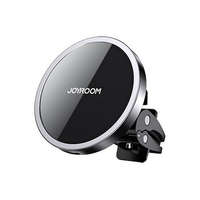 JOYROOM JOYROOM autós tartó (15W, szellőzőre, QI Wireless, vezeték nélküli töltés, 360°-ban forgatható, Magsafe rögzítés) FEKETE (JR-ZS240)