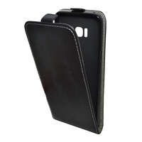 gigapack Tok álló, bőr hatású (FLIP, lefelé nyíló, szilikon tartó) FEKETE [Samsung Galaxy S8 Plus (SM-G955)]