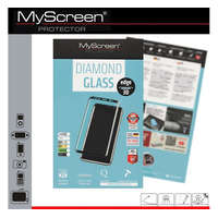 MyScreen MYSCREEN DIAMOND GLASS EDGE képernyővédő üveg (3D full cover, íves, karcálló, 0.33 mm, 9H) FEKETE [Samsung Galaxy S8 Plus (SM-G955)]