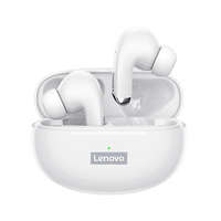 Lenovo LENOVO LP5 bluetooth fülhallgató SZTEREO (mini, v5.0, TWS, mikrofon, zenehallgatáshoz ajánlott + töltőtok) FEHÉR (LP5_W)