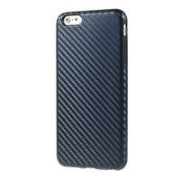 gigapack Szilikon telefonvédő (karbon minta) SÖTÉTKÉK [Apple iPhone 6S Plus 5.5]