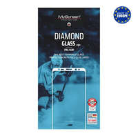 MyScreen MYSCREEN DIAMOND GLASS EDGE képernyővédő üveg (2.5D, full glue, teljes felületén tapad, karcálló, 0.33 mm, 9H) FEKETE [Samsung Galaxy F62 ...