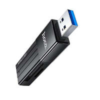 Hoco HOCO HB20 MEMÓRIAKÁRTYA olvasó (USB 3.0 / MicroSD / SD) kártyához FEKETE (HB20)