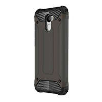 gigapack Defender műanyag telefonvédő (közepesen ütésálló, légpárnás sarok, szilikon belső, fémhatás) BARNA [Xiaomi Redmi 4]