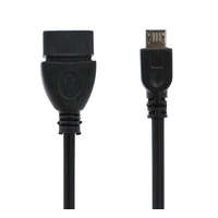 gigapack Adapter kábel, microUSB - USB, pendrive csatlakoztatásához, OTG (CA-157 / ET-R205UBE kompatibilis) FEKETE