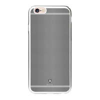 Baseus BASEUS GLORY műanyag telefonvédő (fémhatású keret, rács minta) EZÜST [Apple iPhone 6S Plus 5.5]