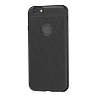 Hoco HOCO ADMIRE szilikon telefonvédő (ultravékony, 0.8 mm, lyukacsos, rombusz minta, logó kivágás) FEKETE [Apple iPhone 6S Plus 5.5]