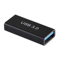 gigapack Adapter (USB 3.0 aljzat - USB 3.0 aljzat, pendrive csatlakoztatásához, OTG) FEKETE