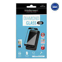 MyScreen MYSCREEN DIAMOND GLASS EDGE képernyővédő üveg (2.5D full cover, íves, karcálló, 0.33 mm, 9H) FEKETE [Samsung Galaxy S21 Plus (SM-G996) 5G]