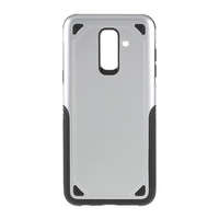 gigapack Defender műanyag telefonvédő (közepesen ütésálló, szilikon belső, ultravékony) EZÜST [Samsung Galaxy A6+ (2018) SM-A605F]