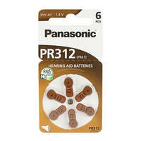 Panasonic PANASONIC gombelem (PR312L/6LB, 1.4V, cink-levegő) 6db / csomag (PR312-6LB)